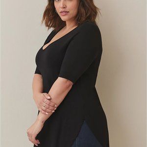 Torrid Super Soft V-Neck Tunic Tee